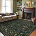 GENIMO 8x10 Area Rug, Washable Non Slip Vintage Boho Floral Carpet, Large Soft by GENIMO