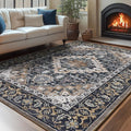 Lessymo 8 x 10 Area Rugs for Living Room, Machine Washable Area Rugs Boho Faux by Lessymo
