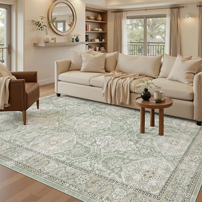 Soalmost 6x9 Area Rug for Living Room Washable 6x9 Rug Non-Slip Modern Rugs for by Soalmost