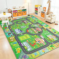 Chicrug 9x12 Car Road Area Rug for Kids Playroom Bedroom, Non Slip Low Pile by ChicrugHomeDecor
