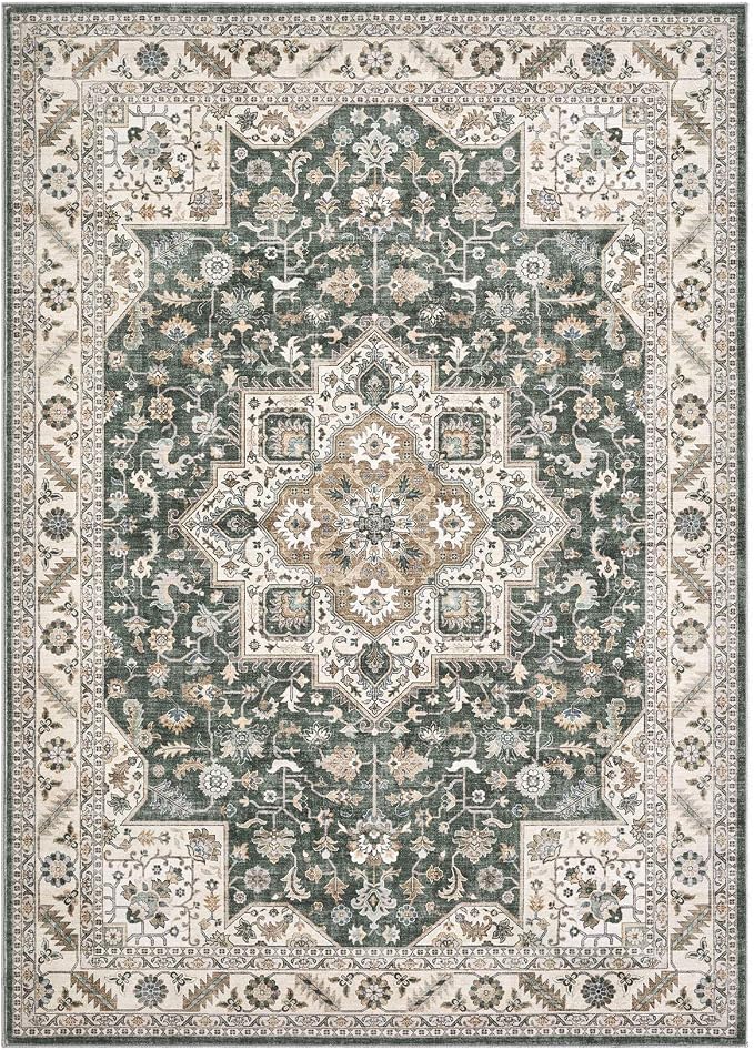 Vintage Living Room Area Rug 5x8 - Image 8