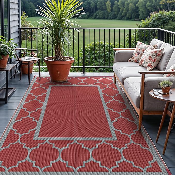 GENIMO 6' x 9' Outdoor Rug Waterproof - Image 3