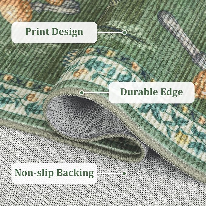 ROYHOME Mushroom Insect Rug 2x6 Runners - Image 5