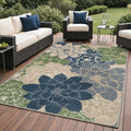 GENIMO Indoor Outdoor Area Rug 5'x7', Machine Washable Rugs by GENIMO