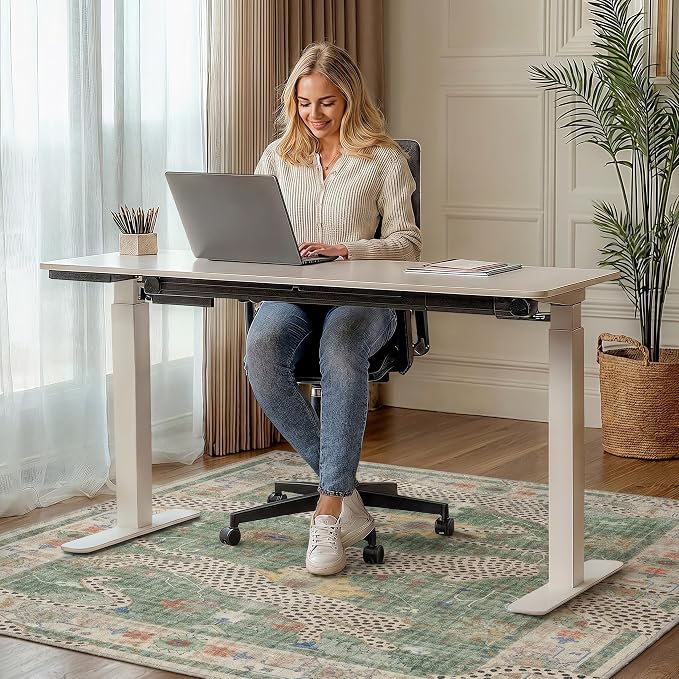 36"x48" Office Chair Mat for Hardwood Tile Floor, Under Desk Carpet Protector - Image 2