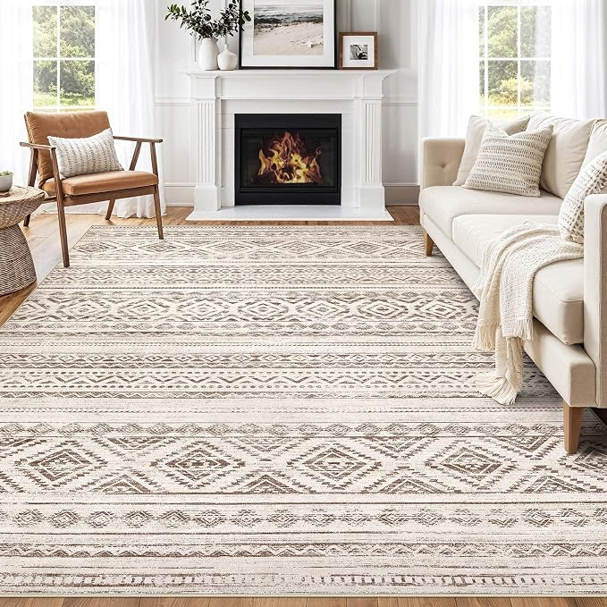 cotiled 10x14 Area Rugs Living Room Rug: Washable Boho Rugs - Image 8