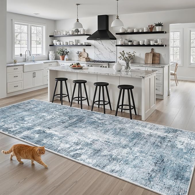 Soalmost Runner Rug 3x8 Washable Non-Slip Hallway Runner Rugs by Soalmost