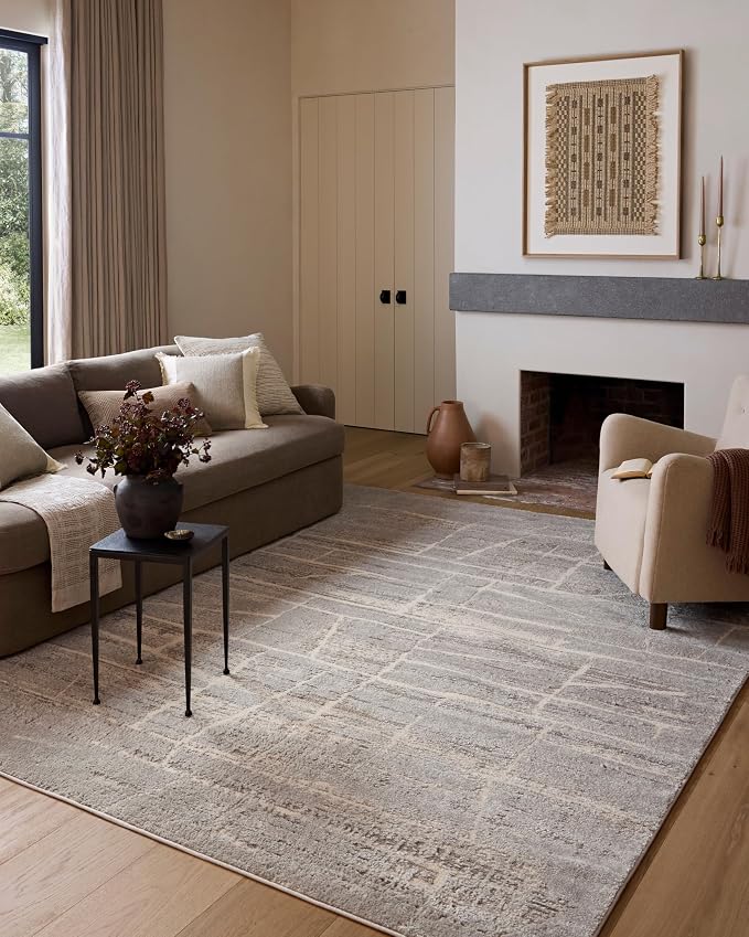 Loloi Amber Lewis Monty Collection MOT-07 Natural/Mist 4'-0" x 6'-0", .50" Pile by Unknown