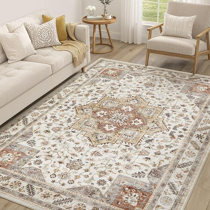 Vintage Living Room Area Rug 7x9 by COTILED