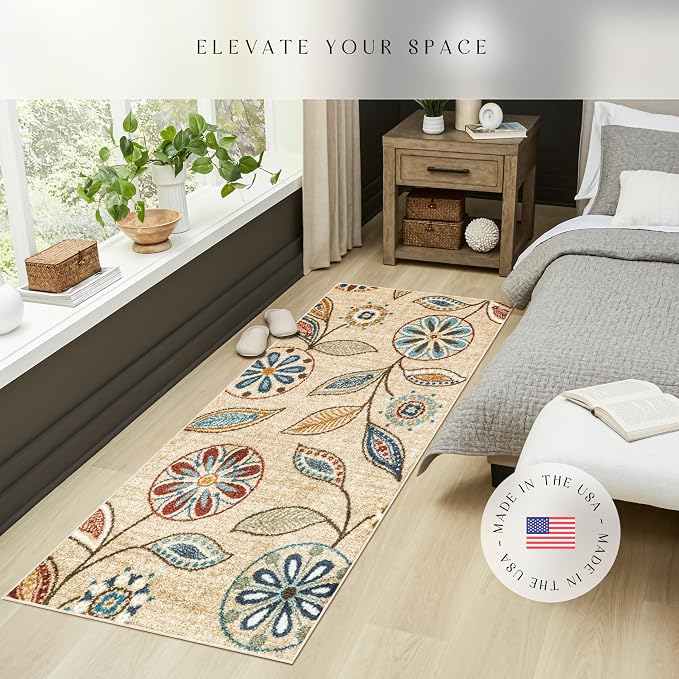 Maples Rugs Reggie Floral Runner Rug - Image 2
