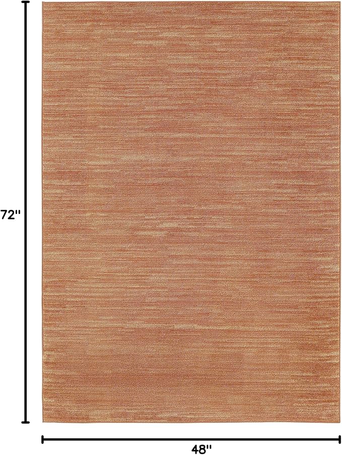 Nourison Home Nourison Essentials Rust 4' x 6' Area Rug - Image 2