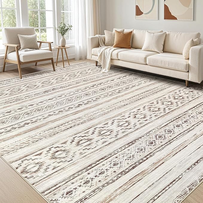 cotiled 5x8 Area Rugs Living Room Rug: Washable Boho Rugs by COTILED