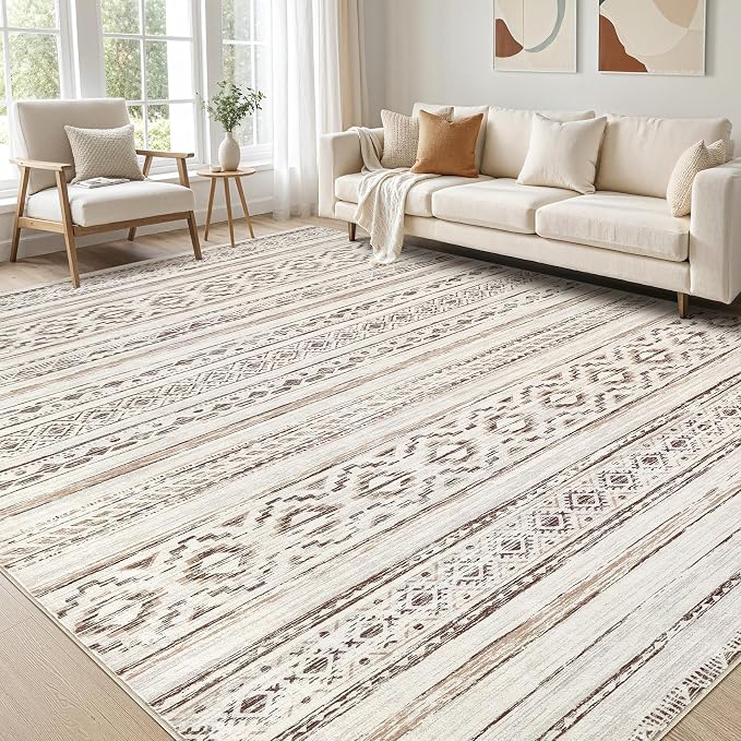 cotiled 6x9 Area Rugs Living Room Rug: Washable Boho Rugs by COTILED