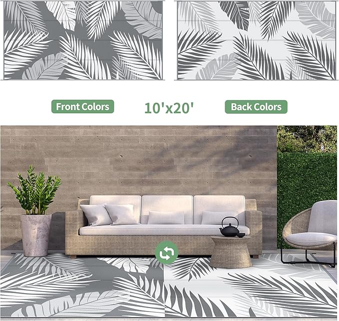 GENIMO Outdoor Rug 10' x 20' Waterproof - Image 2
