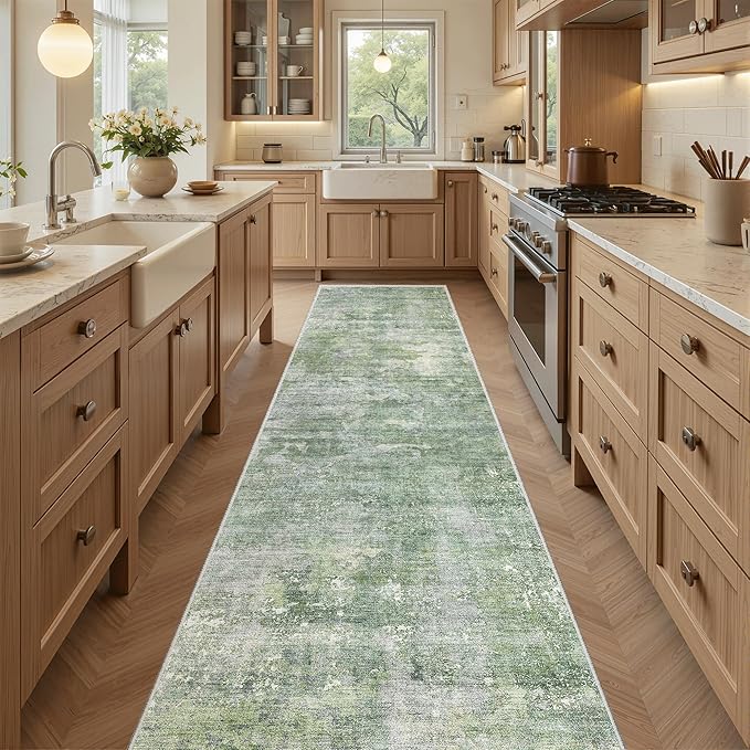 Soalmost Runner Rug 2x8 Washable Non-Slip Hallway Runner Rugs by Soalmost
