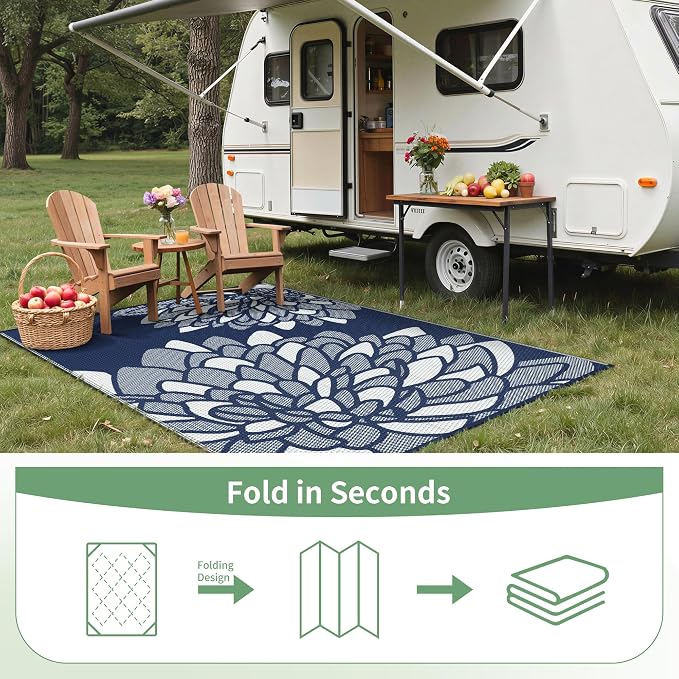 GENIMO Outdoor Rug 6' x 9' Waterproof - Image 7