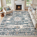 Washable 9x12 Area Rug for Living Room & Dining Room by JessibouAreaRug