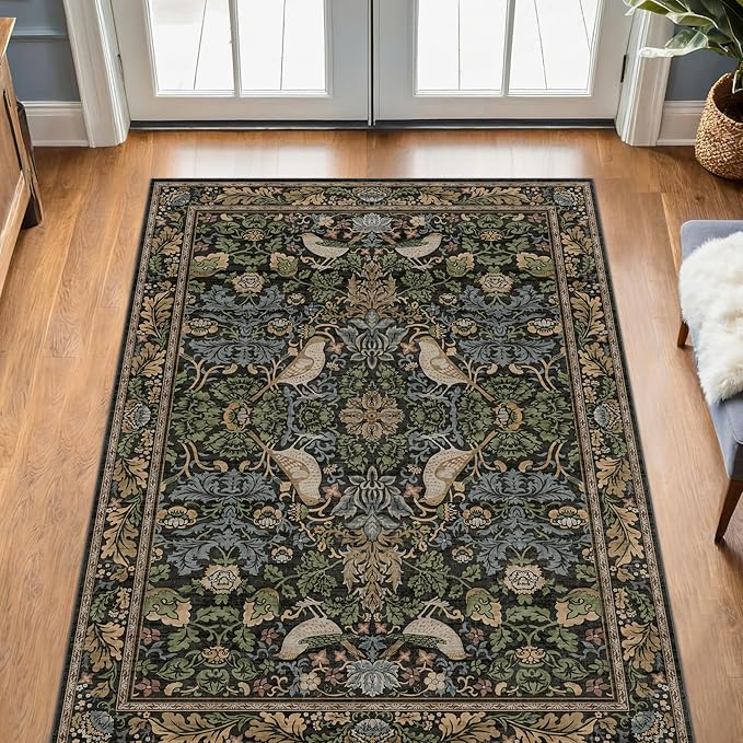 Washable 4x6 Area Rug for Living Room by HazoHaus