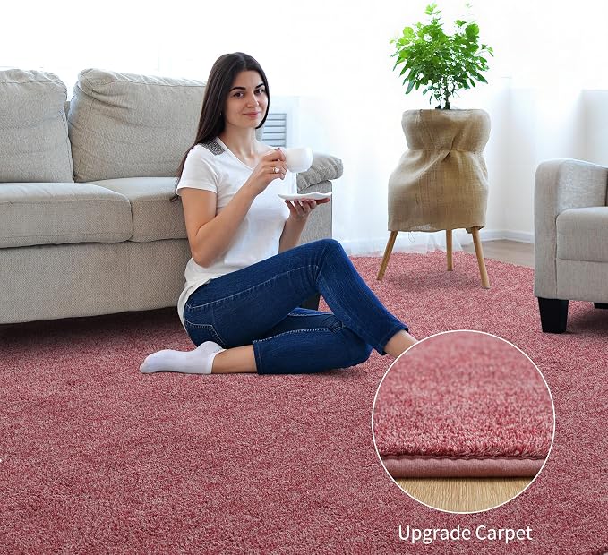 Keeko 4x6 Area Rugs for Living Room, Soft Modern Memory Foam Bedroom Rug - Image 2