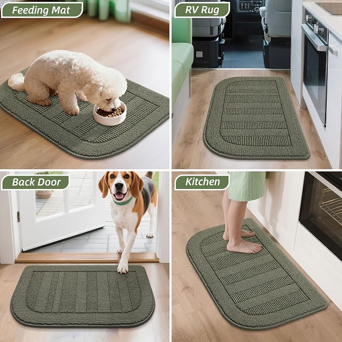 BEQHAUSE 24x36 Inch Kitchen Rug Mat Durable Kitchen Rugs Non-Slip Washable - Image 8