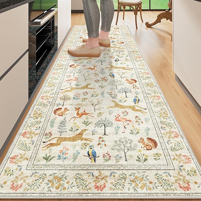 DUKINO 2x6 Rug for Hallway, Washable Kitchen Runner Rug by DUKINO
