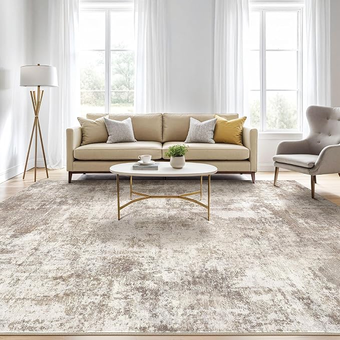 LOONGRUG 5x7 Area Rugs Living Room: Washable Large Abstract Soft Rug Stain - Image 5