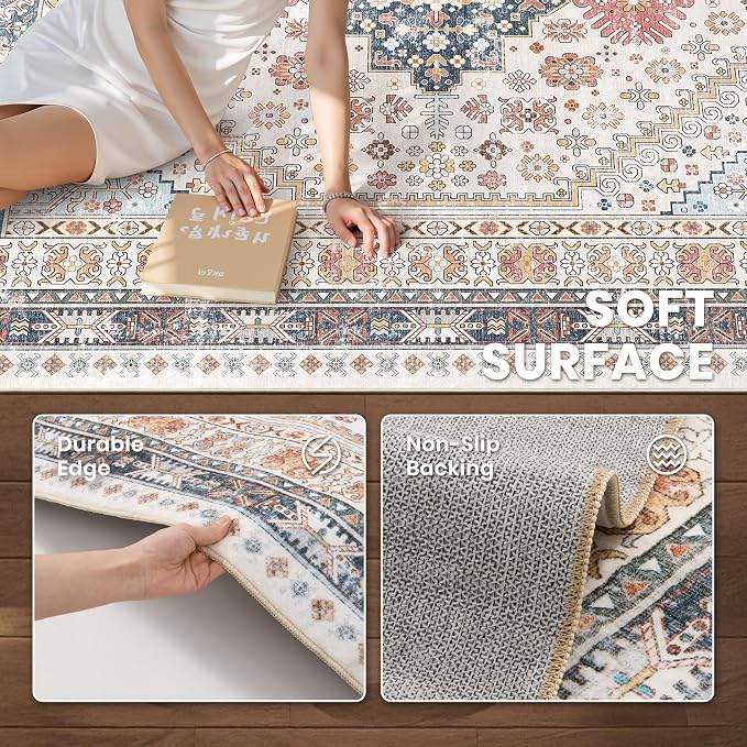 zesthome 6x9 Area Rug, Super Soft Washable Rugs - Image 6