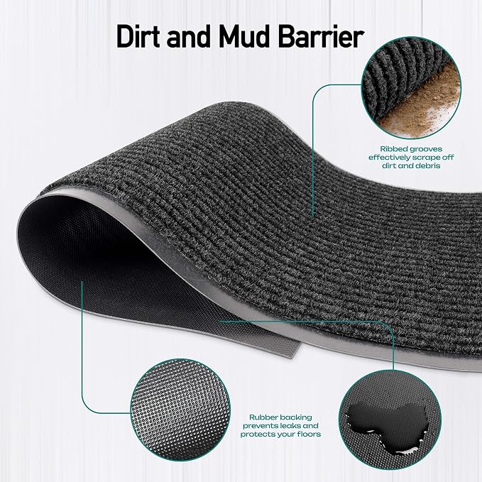 MaxMat® Extra Large 4x8 Rug Commercial Floor Mat, Feet Heavy Duty, Waterproof - Image 3