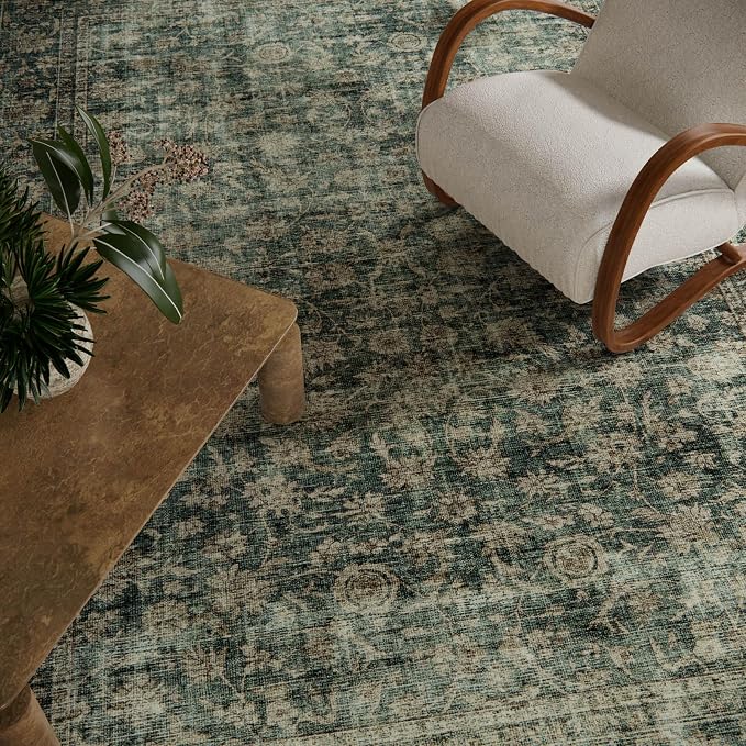 Machine Washable Throw Rugs for Entryway: Door Mat Indoor Entrance 3x5 Rug Boho - Image 3