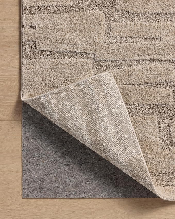 Loloi Amber Lewis Monty Collection MOT-04 Taupe/Beige 5'-3" x 7'-6", .50" Pile - Image 8