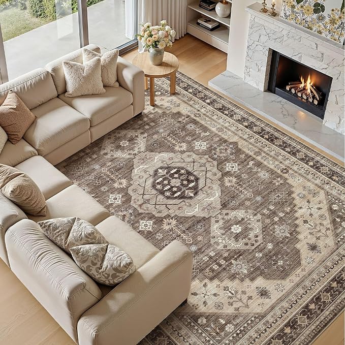 10x14 Washable Area Rug, Large Rugs - Image 8