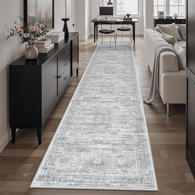 Soalmost Runner Rug 2x12 Washable Non-Slip Hallway Runner Rugs by Soalmost