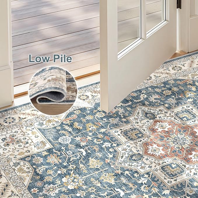Vintage Living Room Area Rug 3x5 - Image 4