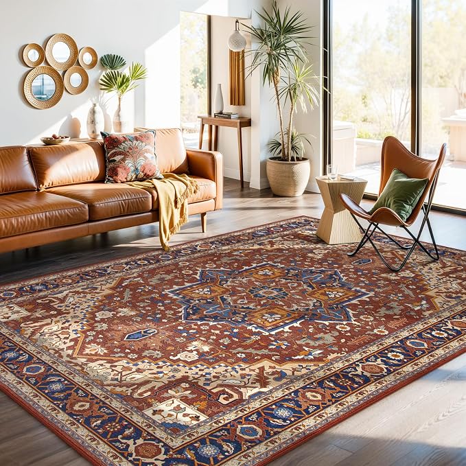 Moynesa Ultra-Thin Washable 8x10 Area Rugs by Moynesa
