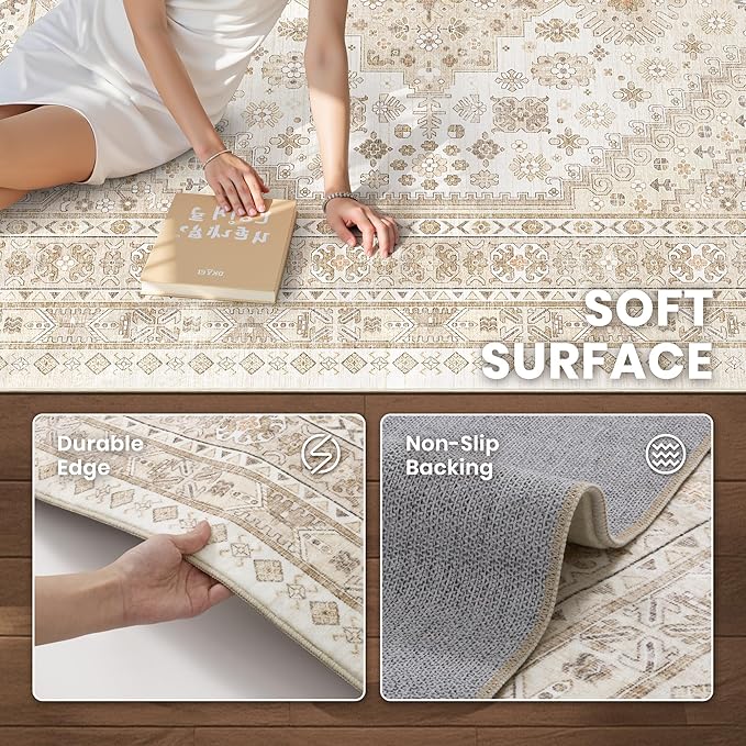 zesthome 2x12 Runner Rug, Long Hallway Rugs - Image 7