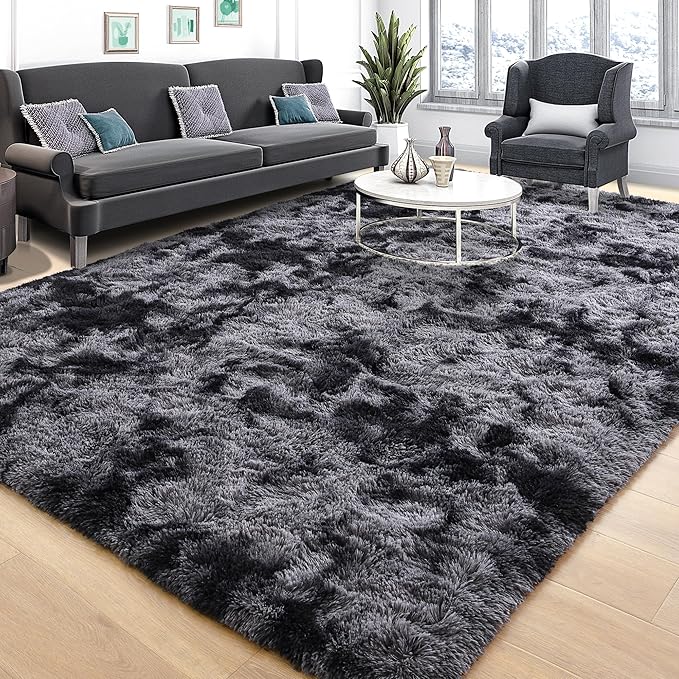 Tepook Soft Fluffy Rugs for Living Room, 5x8 Shaggy Area Rug for Bedroom by Tepook