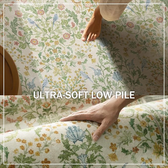 Washable Area Rugs for Living Room: 6x9 Bedroom Rug Stain Resistant Non Slip - Image 5