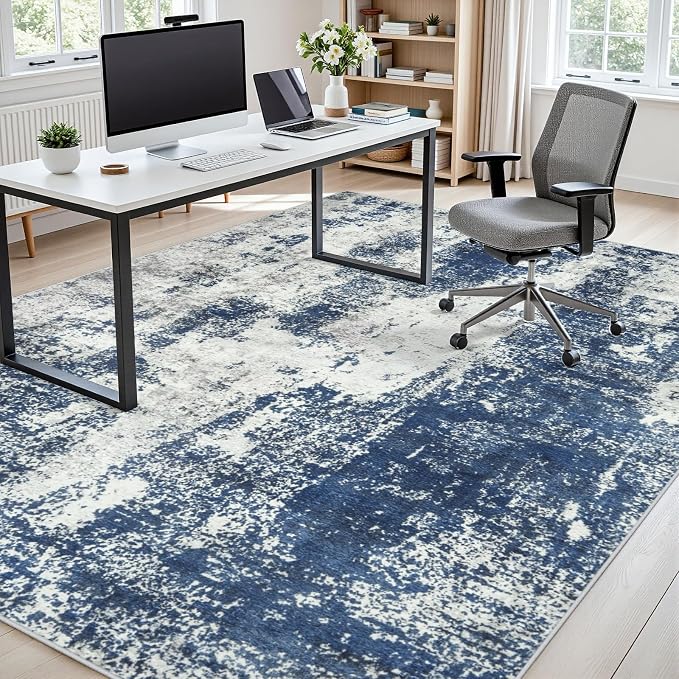 Area Rugs 9x12 Living Room: Large Soft Washable Rug Modern Abstract Anti-Skid - Image 7
