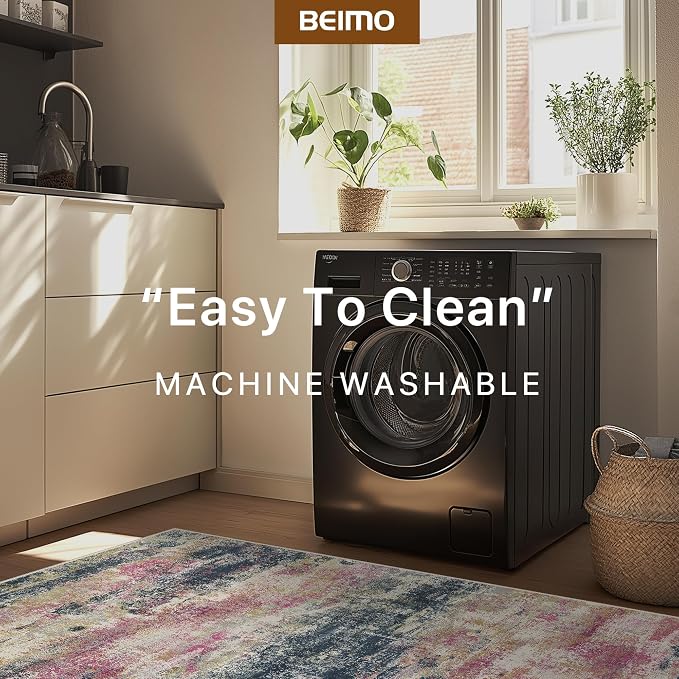 BEIMO Area Rugs 5x7 for Living Room Bedroom, Modern Abstract Machine Washable - Image 7