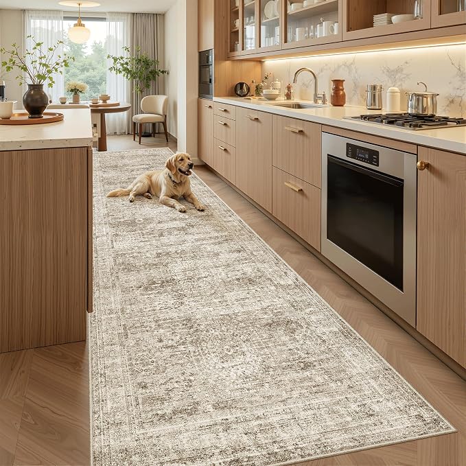 Soalmost Runner Rug 3x10 Washable Non-Slip Hallway Runner Rugs by Soalmost