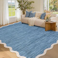 GarveeHome Scalloped Area Rug 4x6 Washable Rug Modern Traditional Floor Cover by GarveeHome