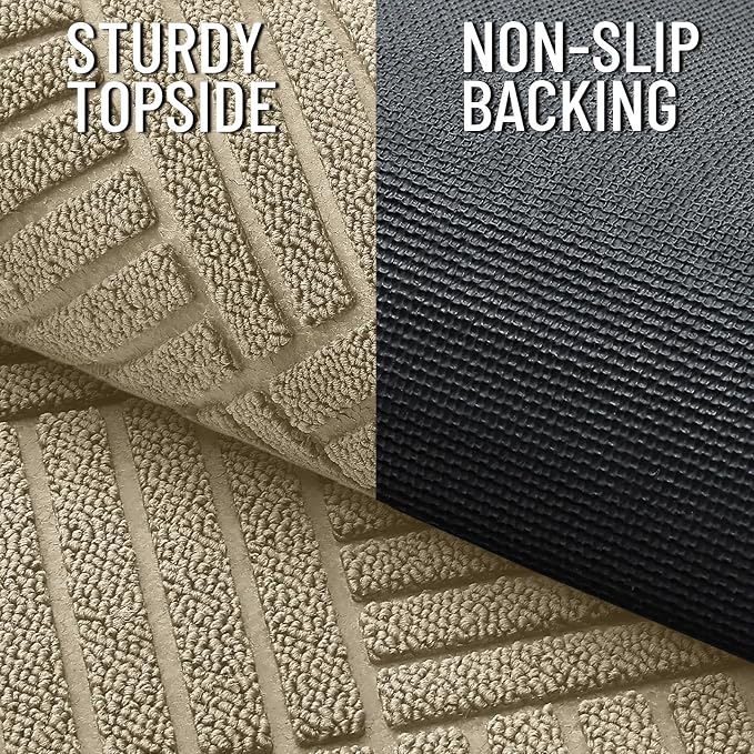 OLANLY Front Door Mat Outside Entrance 59x23, Heavy Duty Sturdy Natural Rubber - Image 3