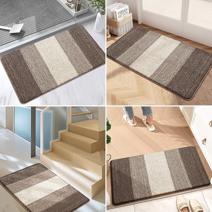 Kitinjoy Indoor Outdoor Door Mat, 44x24 Non-Slip Absorbent Dirt Trapper - Image 6