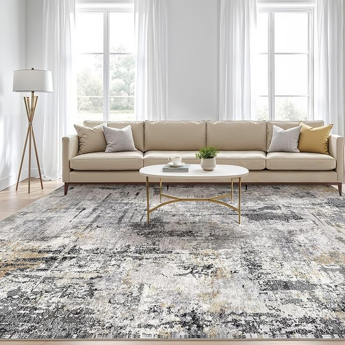 10x14 Area Rugs Living Room: Washable Large Abstract Soft Stain Resistant - Image 5