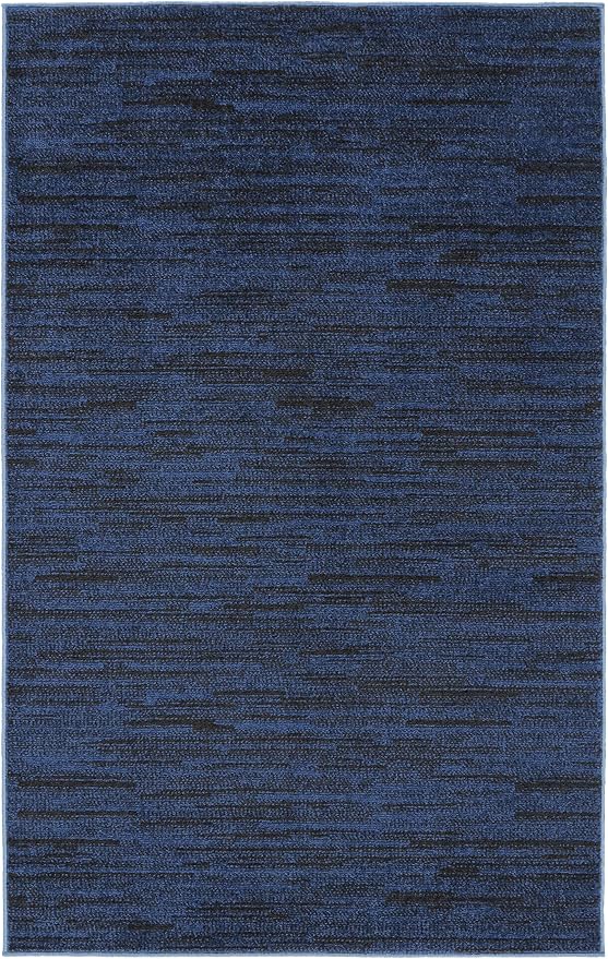 Nourison Home Nourison Essentials Midnight Blue 3' x 5' Area Rug - Image 6