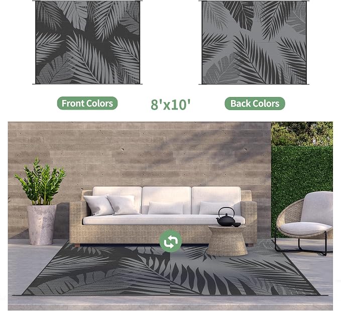 GENIMO Outdoor Rug 8' x 10' Waterproof - Image 2