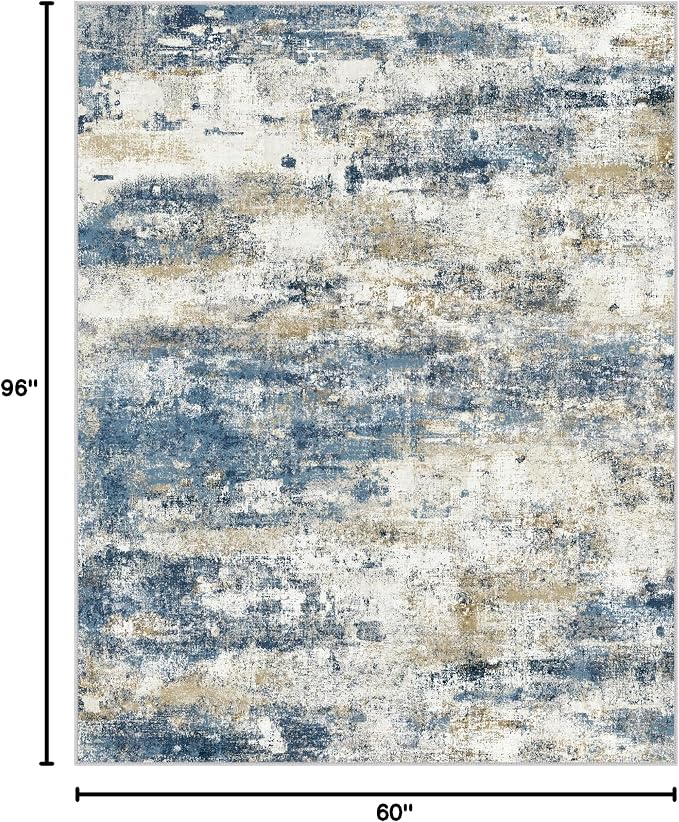 BEIMO Area Rugs 5x8 for Living Room Bedroom, Modern Abstract Machine Washable - Image 2
