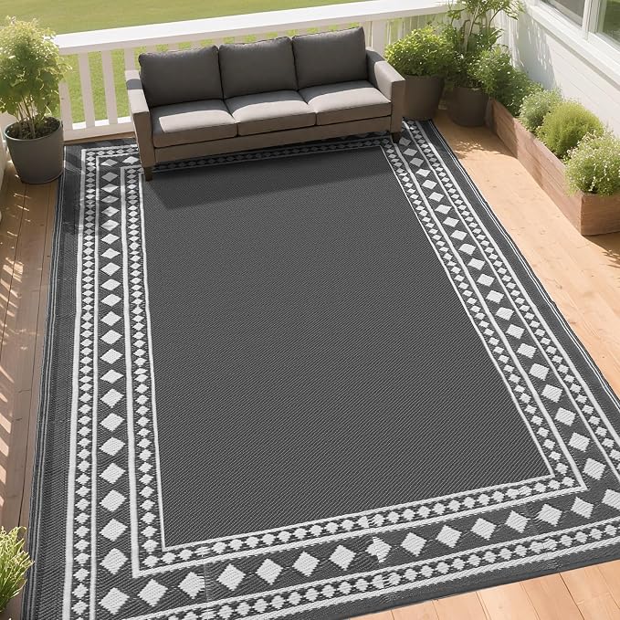 RURALITY Outdoor Rug 9x12 Waterproof - Image 3