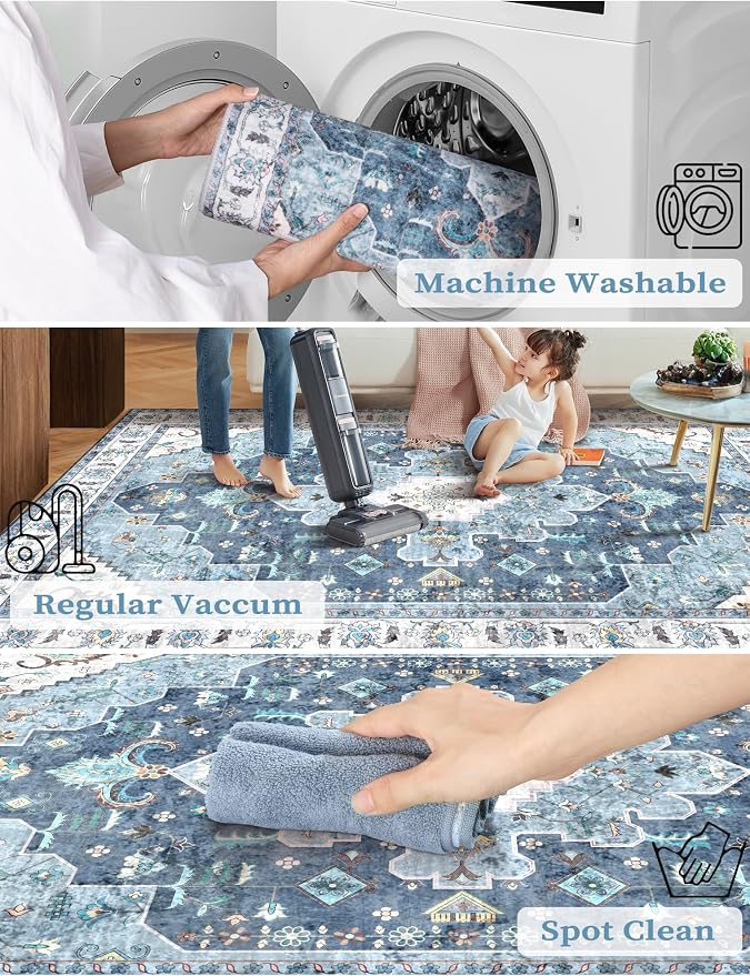 SERISSA Boho Washable Runner Rug - Image 2
