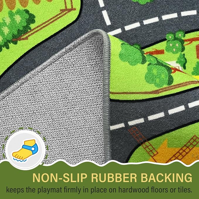 Farmyard Adventure Play Rugs, Educational and Fun Farm Play Mat - Image 5